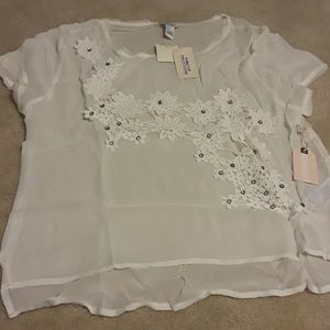 (3 for $20 bundle) NWT rhinestone top size Large